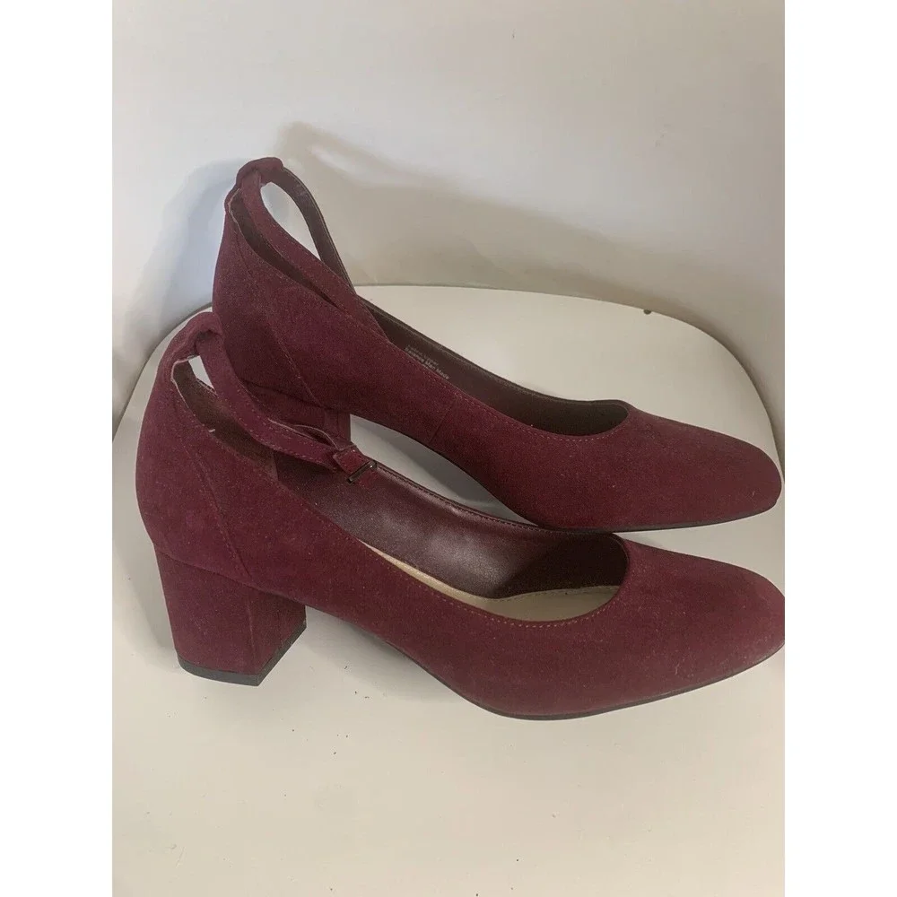 BAR III Women's Strappy Red Wine Shoes Size 7 (1359)